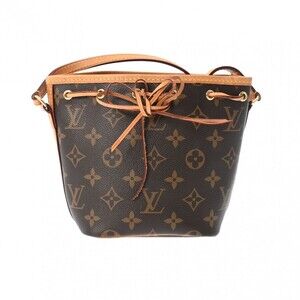Louis Vuitton Monogram Nano Noe Brown Canvas Shoulder Bag